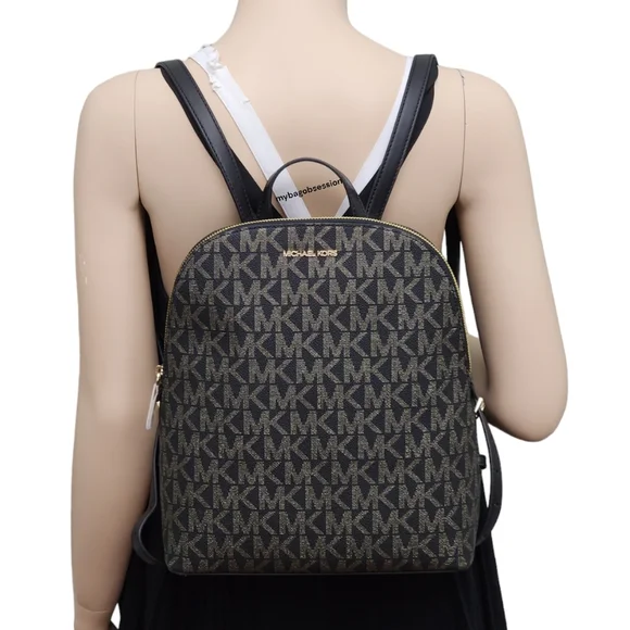 Michael Kors Cindy Logo Large Backpack - Picture 8 of 9